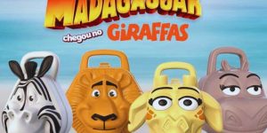 As novas lancheiras do Giraffas em parceria com 'Madagascar'