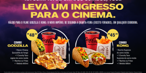 Taco Bell lança combos para filme Godzilla e Kong (com ingresso de brinde)