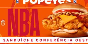 Popeyes lança lanches inspirados em times da NBA