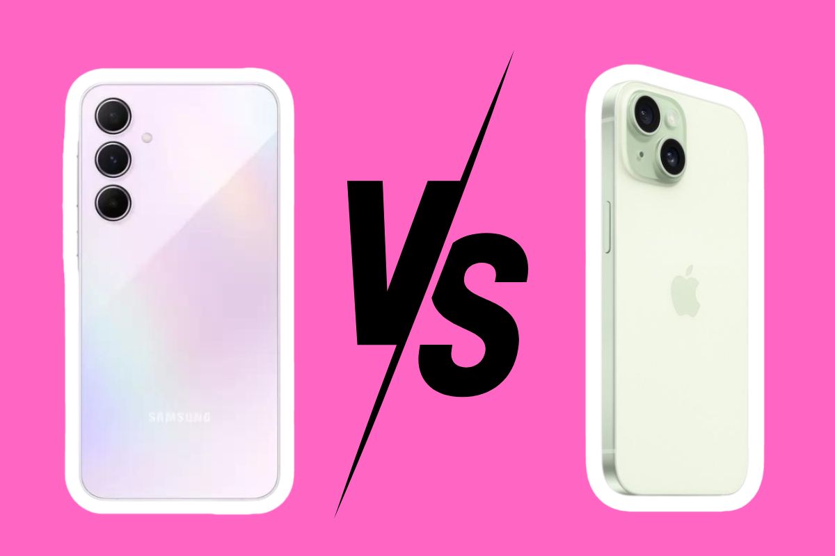 Samsung A55 ou Iphone 15 Apple