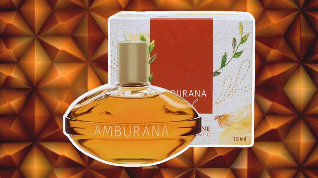 perfume amburana ao sol em frente a um fundo ambarado