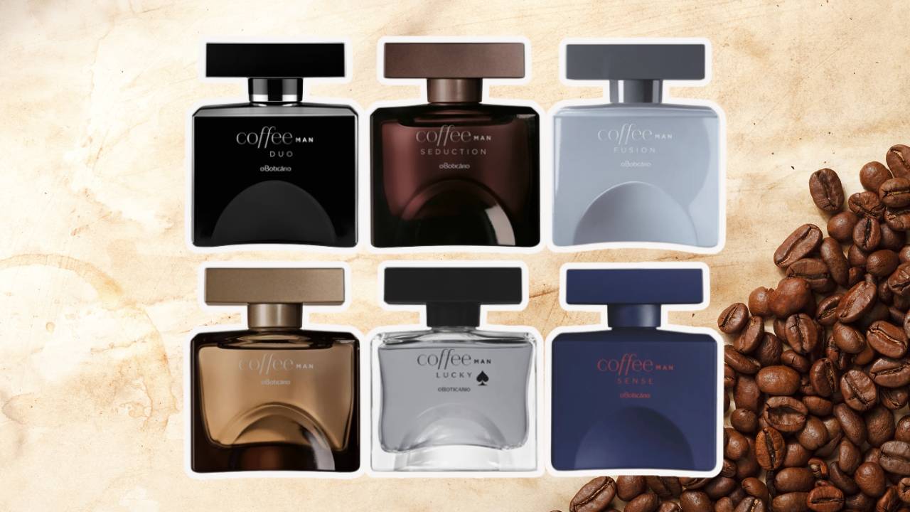 perfumes da linha Coffee Man Boticário