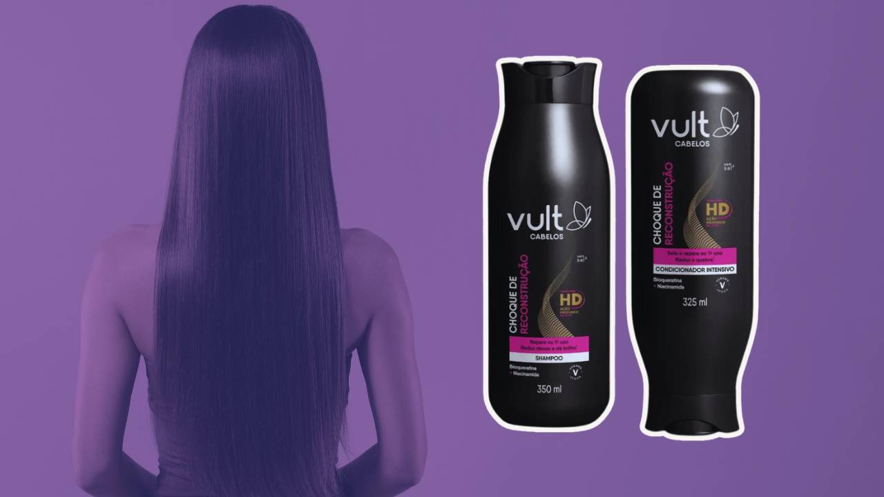 Shampoo e Condicionador Choque de Reconstrução da Vult