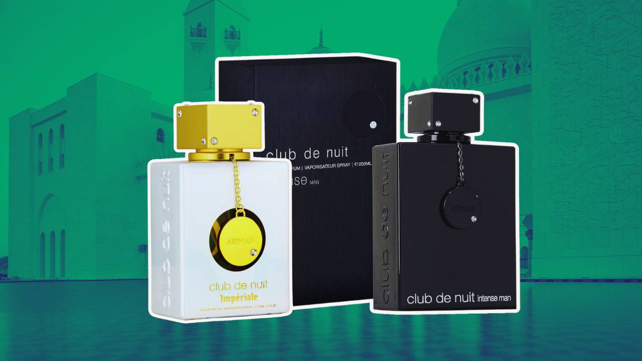 Montagem com dois perfumes da linha Club de Nuit