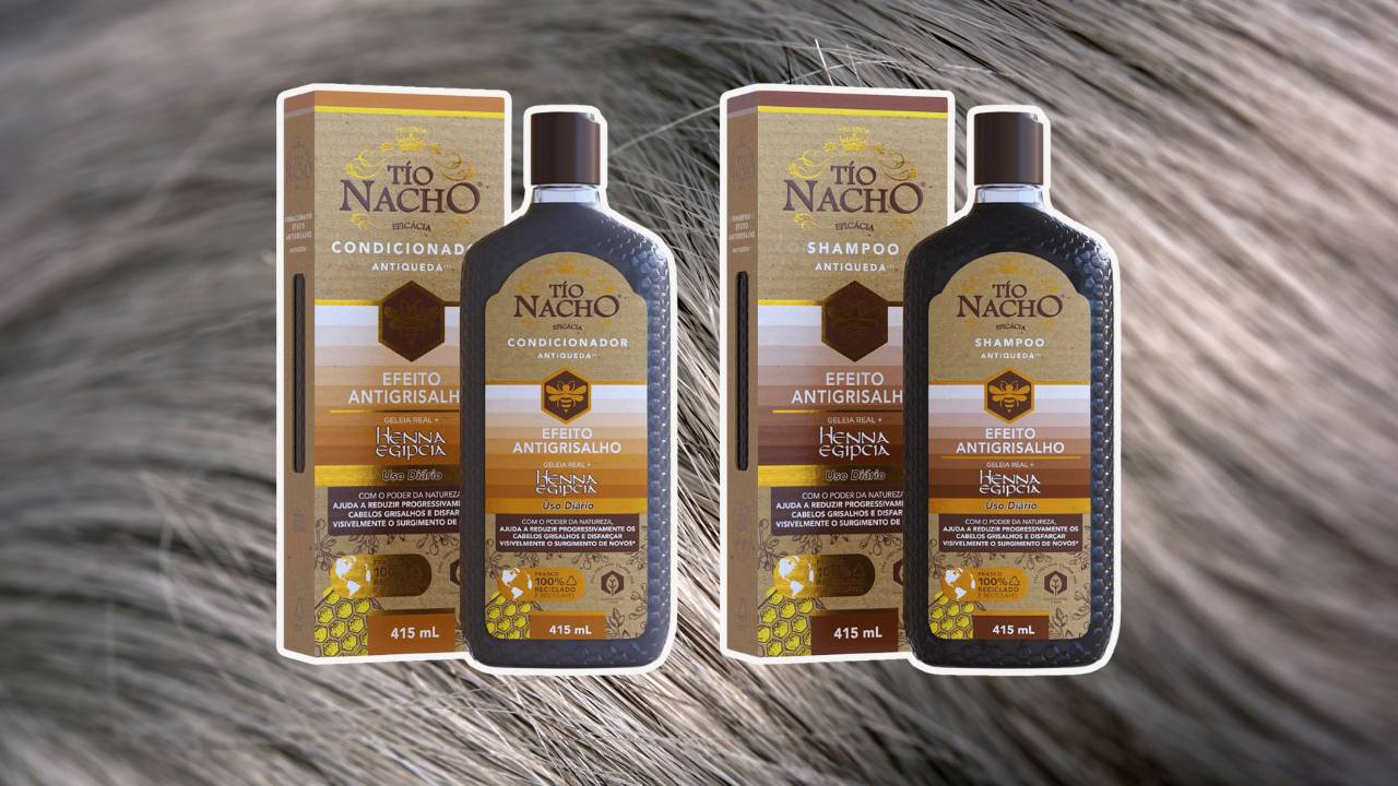 shampoo e condicionador Antigrisalho Tío Nacho