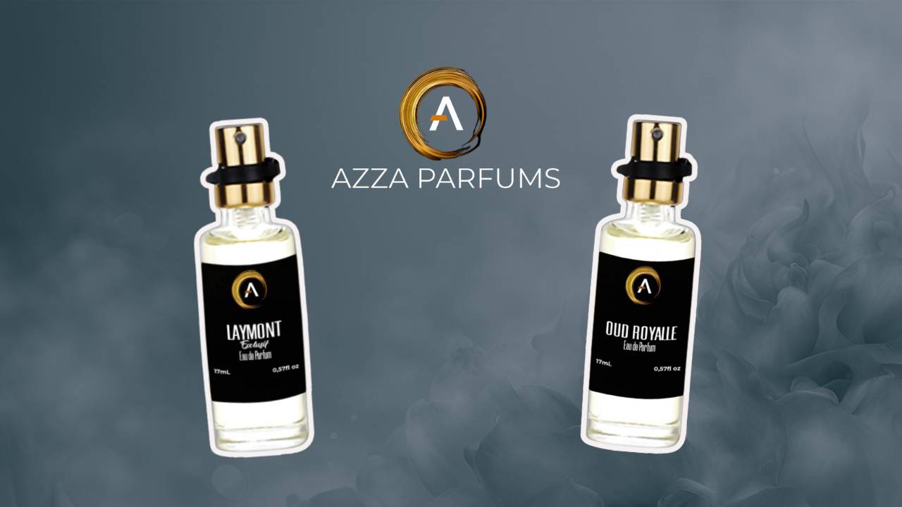 Frascos de perfumes masculinos da Azza Parfums