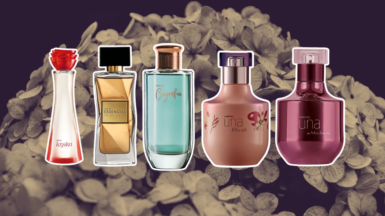 perfumes florais de alta fixação da Natura