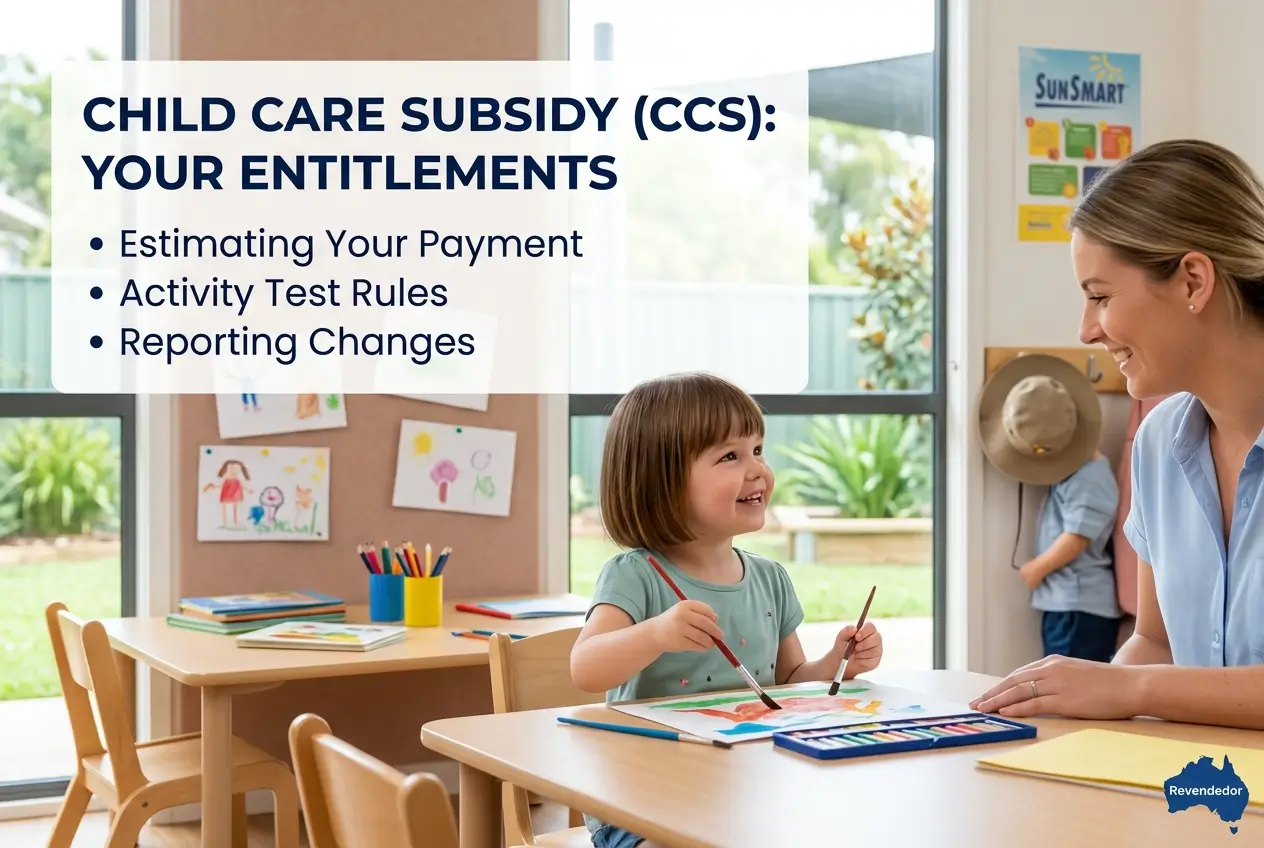 Child Care Subsidy (CCS): how to estimate your entitlement, activity test rules, and how to report changes