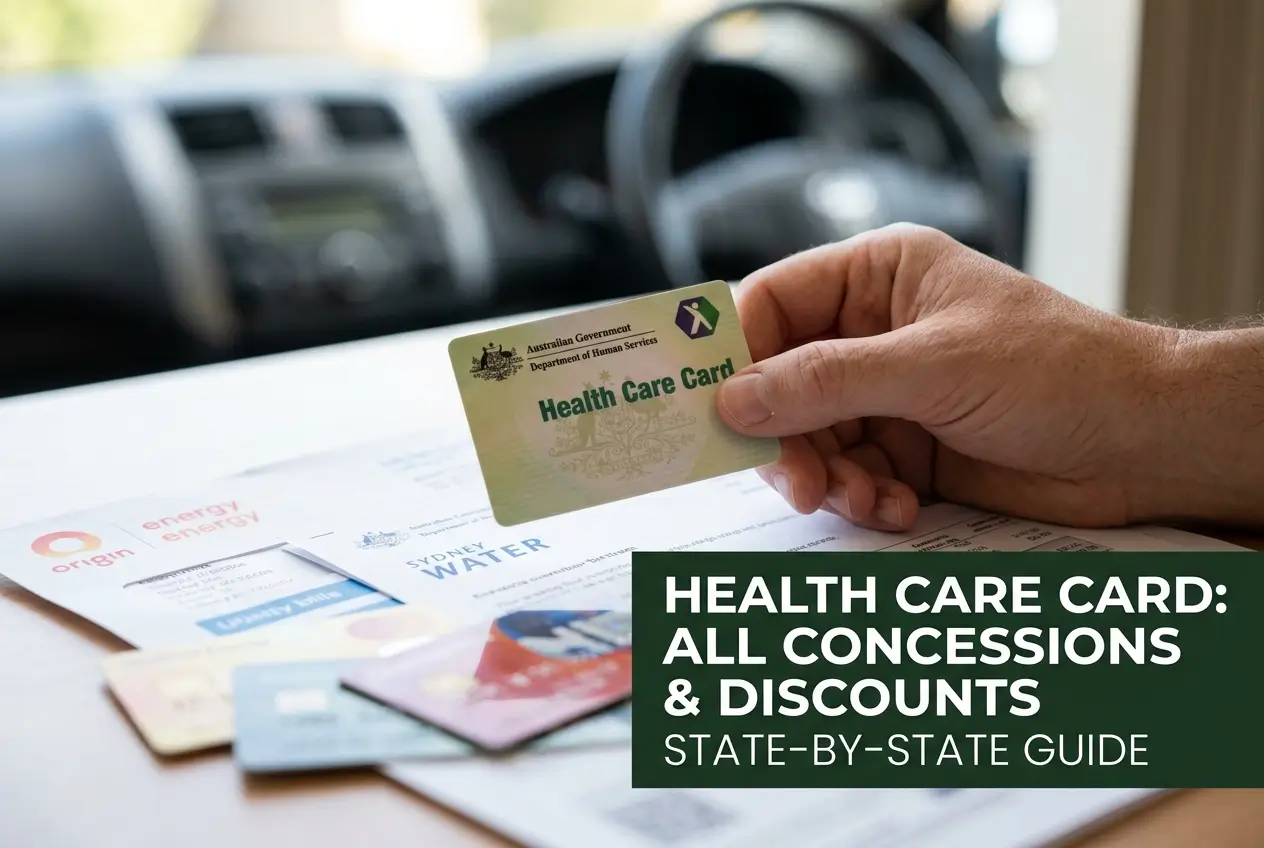 Concessions and discount cards by state: how to get a Health Care Card concession on transport, bills, and rego