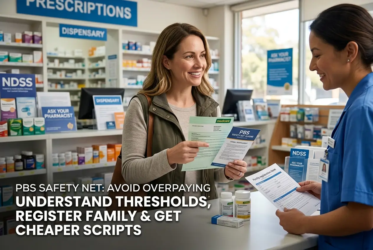 PBS Safety Net in Australia: thresholds, how to register your family and when scripts get cheaper