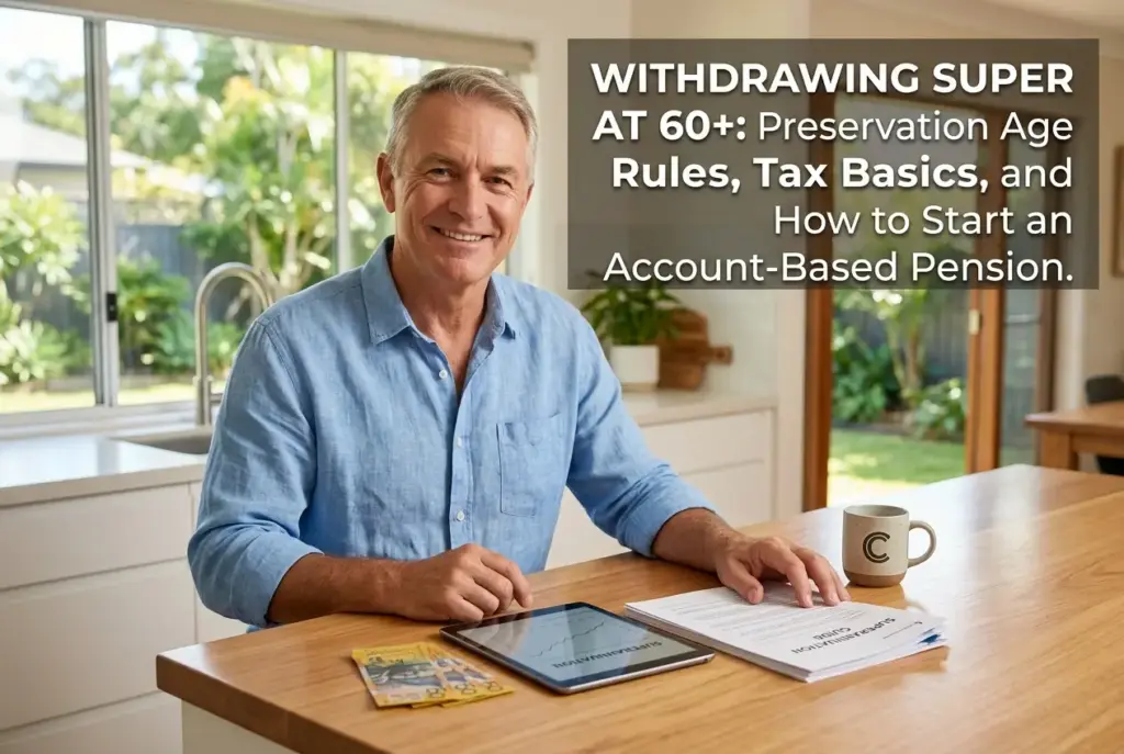 Withdrawing super at 60+: preservation age rules, tax basics and how to start an account-based pension